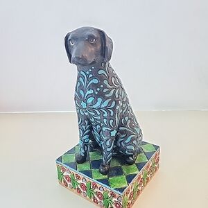 Jim Shore Licorice Dog Collectable